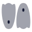 Fins icon with bulk rounded style