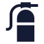 Fireextinguisher icon with solid sharp style