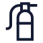 Fireextinguisher icon with stroke sharp style