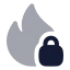 Firesecurity icon with bulk rounded style