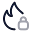 Firesecurity icon with twotone rounded style