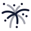 Fireworks icon with duotone rounded style