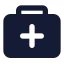 Firstaidkit icon with solid standard style