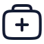 Firstaidkit icon with stroke rounded style