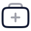Firstaidkit icon with twotone rounded style