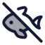 Fishoff icon with duotone rounded style