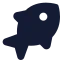 Fish icon with solid standard style