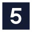 Fivesquare icon with solid sharp style