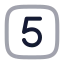 Fivesquare icon with twotone rounded style