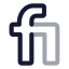 Fiverr icon with twotone rounded style
