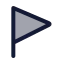 Flag icon with duotone standard style