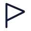 Flag icon with stroke standard style