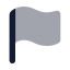 Flag icon with bulk rounded style