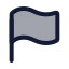 Flag icon with duotone rounded style