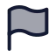 Flag icon with duotone standard style