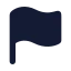 Flag icon with solid rounded style
