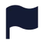 Flag icon with solid sharp style