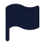 Flag icon with solid standard style