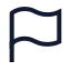 Flag icon with stroke sharp style