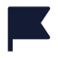 Flag icon with solid sharp style