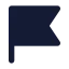 Flag icon with solid standard style