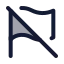 Flagoff icon with duotone standard style