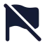 Flagoff icon with solid rounded style
