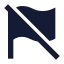 Flagoff icon with solid sharp style