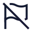 Flagoff icon with stroke sharp style