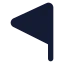 Flagtriangleleft icon with solid standard style
