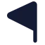 Flagtriangleleft icon with solid standard style
