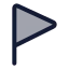 Flagtriangleright icon with duotone standard style