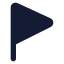 Flagtriangleright icon with solid standard style