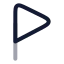Flagtriangleright icon with twotone rounded style