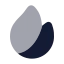 Flame icon with bulk rounded style