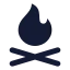 Flamekindling icon with solid standard style