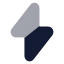 Flash icon with bulk rounded style