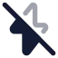 Flashoff icon with bulk rounded style