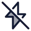 Flashoff icon with duotone standard style