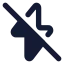 Flashoff icon with solid rounded style