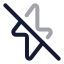 Flashoff icon with twotone rounded style