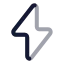 Flash icon with twotone rounded style