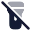 Flashlightoff icon with bulk rounded style