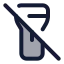 Flashlightoff icon with duotone standard style