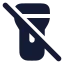 Flashlightoff icon with solid rounded style