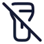 Flashlightoff icon with stroke rounded style