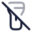 Flashlightoff icon with twotone rounded style