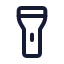 Flashlight icon with stroke standard style