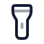 Flashlight icon with twotone rounded style
