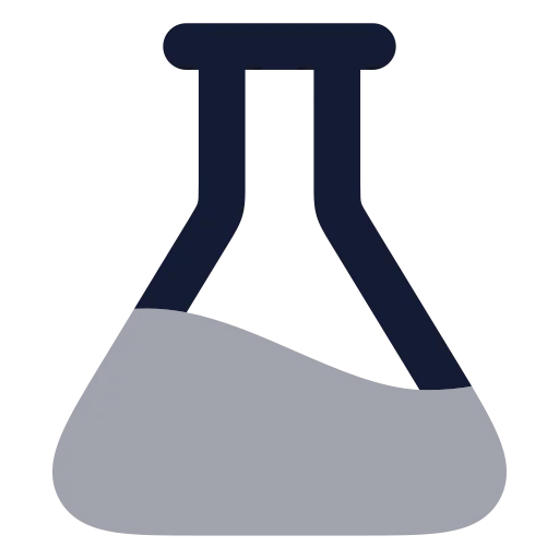 Flask Conical Icon in Bulk Rounded style